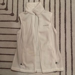 White Columbia vest